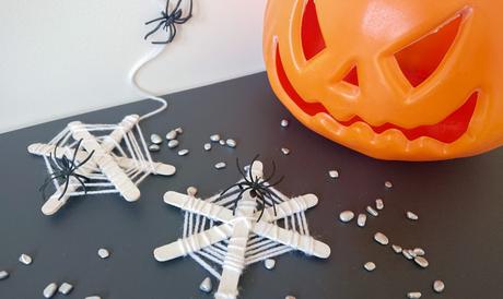 Toile d’araignée – Bricolage d’Halloween