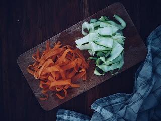 [food] spaghettis aux courgettes, carottes et lentilles, transition parfaite entre été et automne