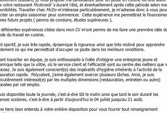 lettre de motivation emploi étudiant  Paperblog