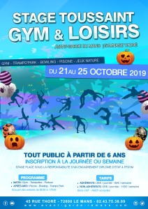 Stage gym & loisirs à l’AGM, Toussaint 2019 !