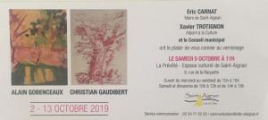 La Prévoté à Saint-Aignan  exposition 02/13 Octobre 2019