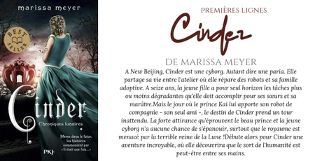 Premières lignes #83 : Cinder Premières lignes #83 : Cinder