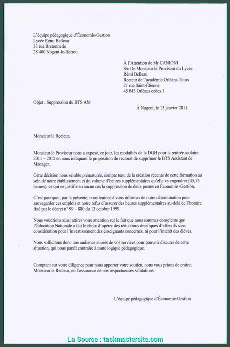 Excellent Exemple Lettre De Demission Lycee Modele Lettre De ...