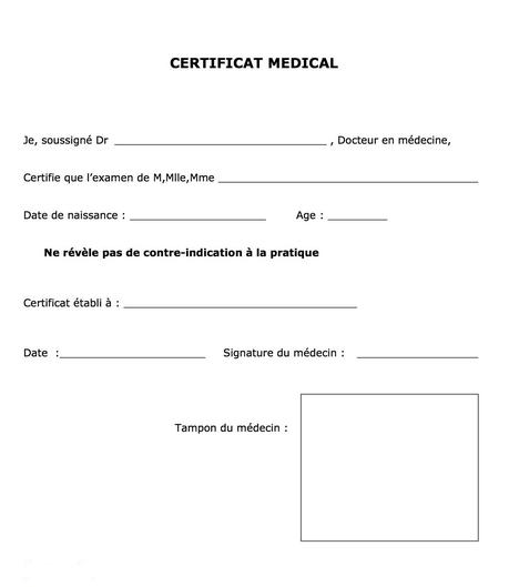 faux certificat medical a imprimer - Paperblog