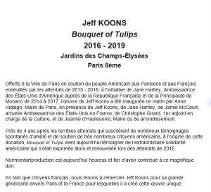 Jeff KOONS aux jardins des Champs-Elysées