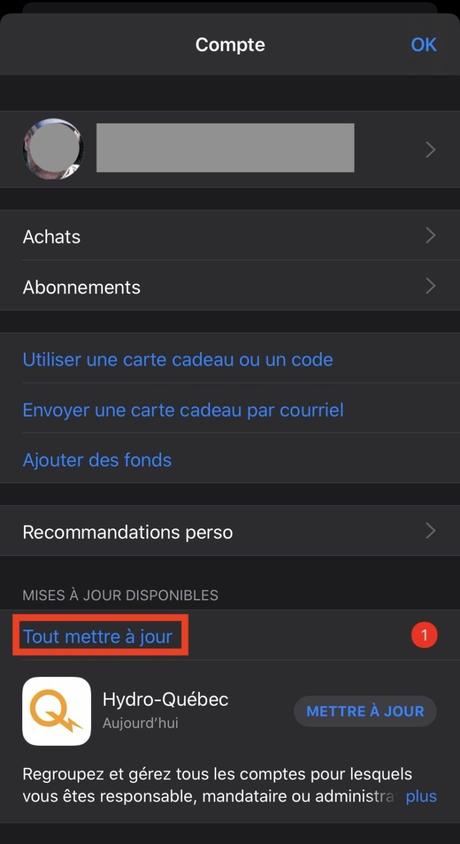 iOS 13: Comment mettre à jour les applications