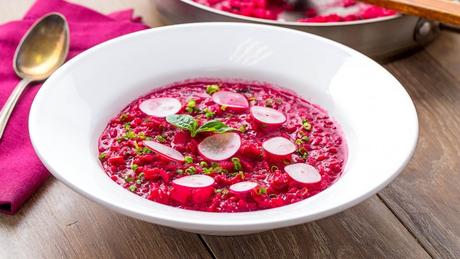 Risotto gourmand à la betterave