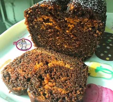 Cake marbré chocolat noir et butternut