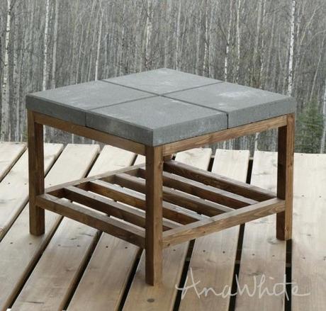 outdoor coffee table cover concrete outdoor coffee table