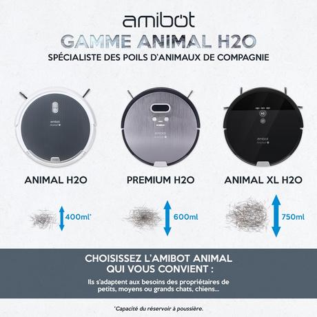 Quelles sont les différences entre les trois modèles de la gamme AMIBOT ANIMAL ?