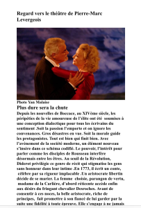Regard vers le théâtre de Pierre-Marc Levergeois – Le théâtre Le Lucernaire – jusqu’au 3 Novembre 2019