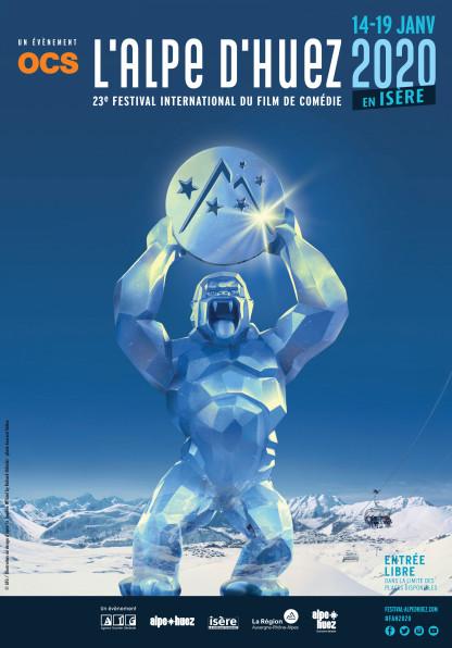 L’affiche du festival de l’Alpe D’Huez 2020 inspirée par Richard Orlinski