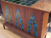 mosaïque bois décoration d’objets original