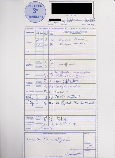 duplicata bulletin scolaire La Mesnie Herlequin » J'ai retrouvé mes bulletins scolaires ...
