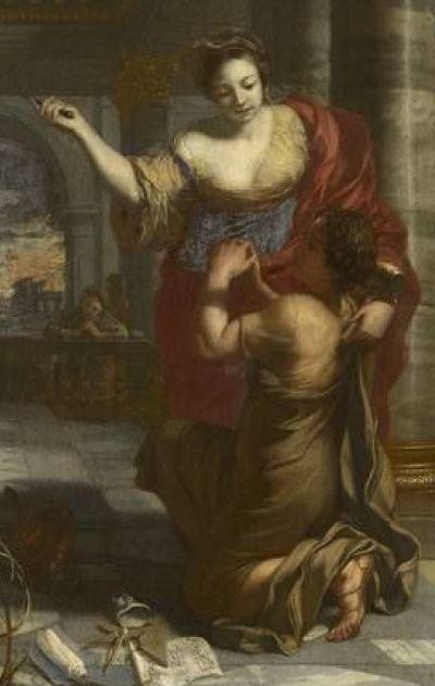 lairesse 1655-68 der-tempel-der-tugend alte pinakothek Munich detail B