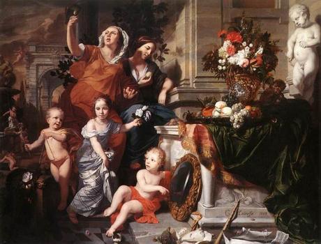 Les pendants complexes de Gérard de Lairesse Lairesse 1668 Les cinq sens Glasgow museums