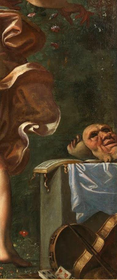 Les pendants complexes de Gérard de Lairesse Carracci 1596 Le choix d'Hercule Capodimonte Naples detail