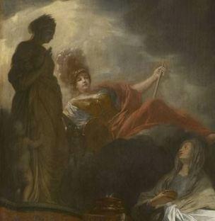 lairesse 1655-68 der-tempel-der-tugend alte pinakothek Munich detail deesses