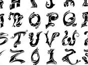 tatouage alphabet tribal