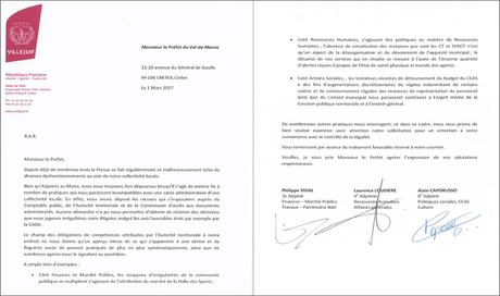 Lettre de démission d'Adjoint de Philippe VIDAL au Préfet ...
