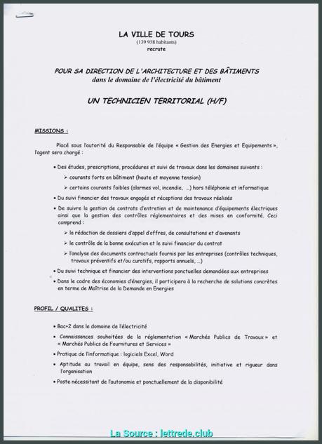 Exemple lettre de motivation destinataire inconnu exemple de ...