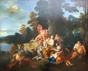 De Troy 1717 Bacchus enfant confie par Mercure aux nymphes du mont Nysa Gemaldegalerie Berlin