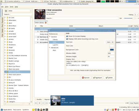 Fedora Core 6 et Exaile