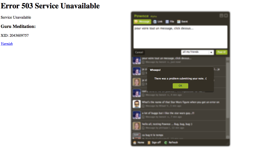 pownce bugg bugg bugg pownce