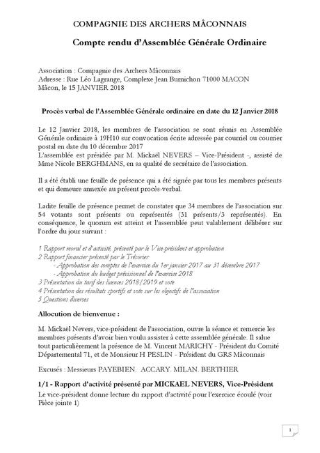 Rapport Moral Du President Association A Decouvrir