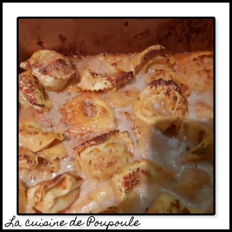 Gratin de tortellinis au gaspacho Gratin de tortellinis au gaspacho