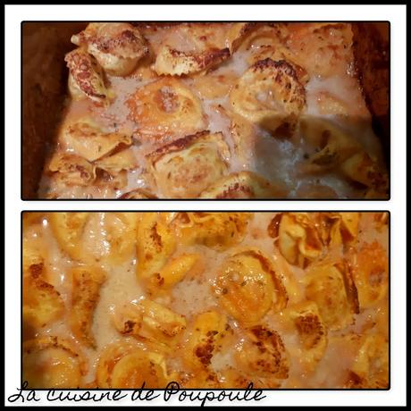 Gratin de tortellinis au gaspacho Gratin de tortellinis au gaspacho