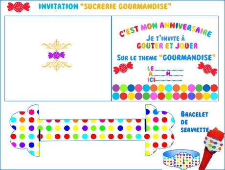 Carte invitation anniversaire kermesse - Kitchen93
