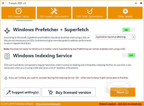 Tweak-SSD permet d'optimiser votre disque SSD