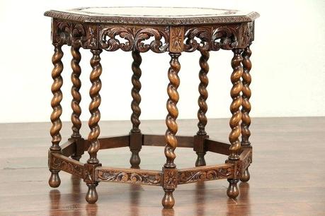 antique oak coffee table octagonal antique oak coffee or table