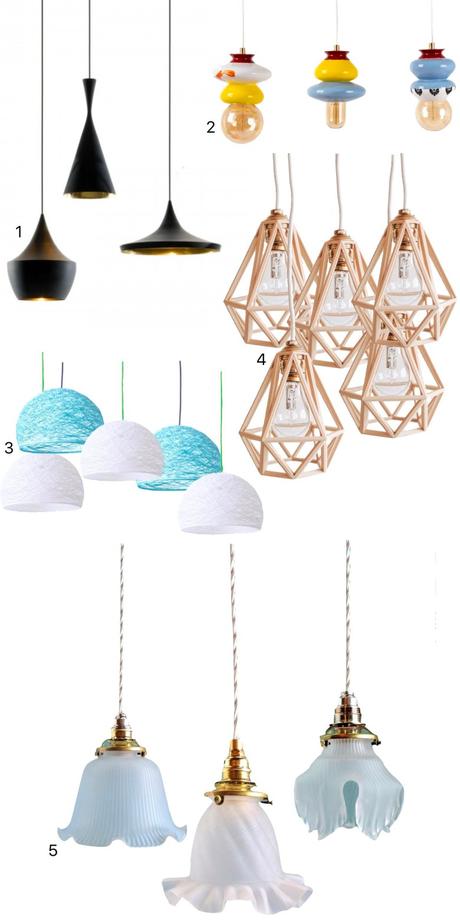 comment créer luminaire suspension multiple lampe - blog décoration intérieure - clem around the corner