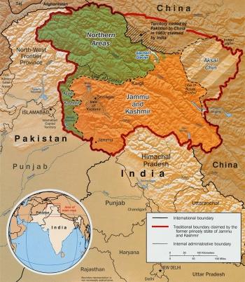 Inde,Cachemire,Kashmir,Indus,Pakistan,Chine,Modi,crise de l'eau,barrages,colonie,décolonisation,indépendance,hindou,musulman,Chine