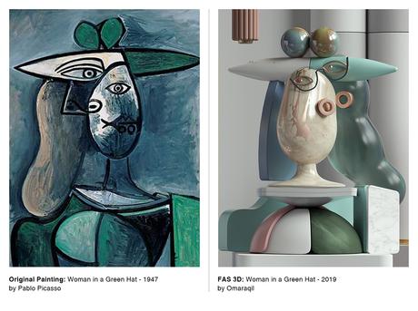 Cet artiste transforme les peintures de Picasso en sculptures 3D