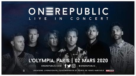 OneRepublic en concert exceptionnel à Paris le 2 mars à l’Olympia