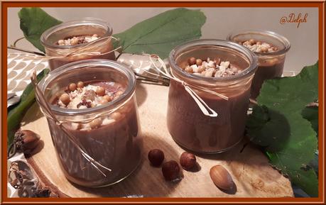 Petites crèmes chocolat et noisettes Petites crèmes chocolat et noisettes