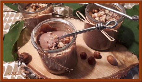 Petites crèmes chocolat et noisettes Petites crèmes chocolat et noisettes