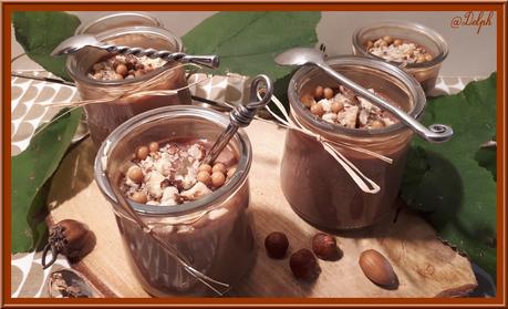 Petites crèmes chocolat et noisettes Petites crèmes chocolat et noisettes