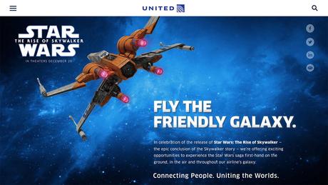 United Airlines présente un Boeing dédié à Star Wars IX