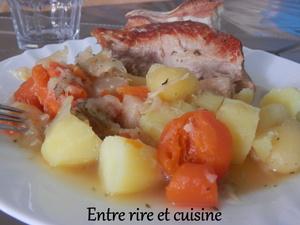 Rouelle de porc comme un pot au feu Il fait bon autour de la table...