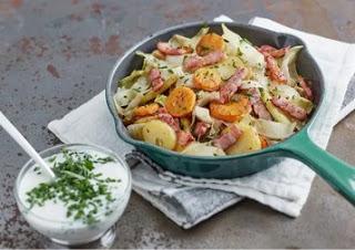 1574. Poêlée automnale sucrée-salée aux endives et miel (entre autre)