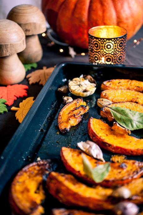 Potirons rôtis au four, à l’ail et huile d’olive Potirons rôtis au four, à l’ail et huile d’olive