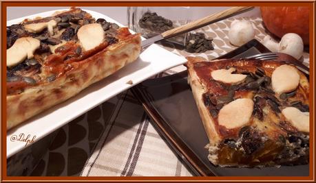 Tarte au Potimarron et champignons Tarte au Potimarron et champignons