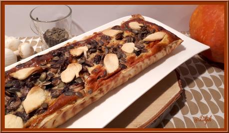 Tarte au Potimarron et champignons Tarte au Potimarron et champignons