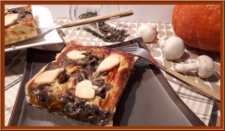 Tarte au Potimarron et champignons Tarte au Potimarron et champignons