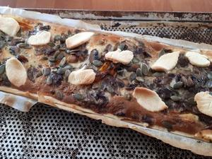 Tarte au Potimarron et champignons Cliquer sur les photographies pour les agrandir