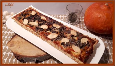 Tarte au Potimarron et champignons Tarte au Potimarron et champignons
